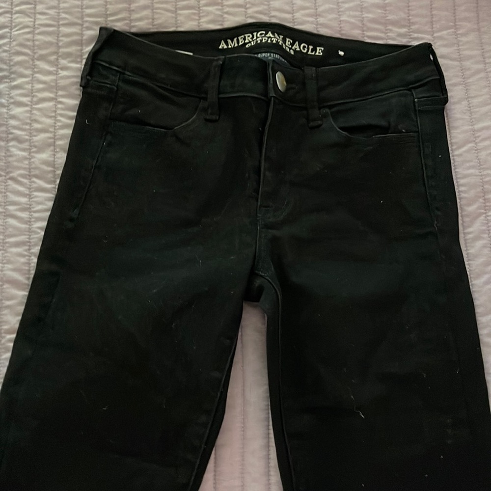 American Eagle, Size 4, Black, Super stretch